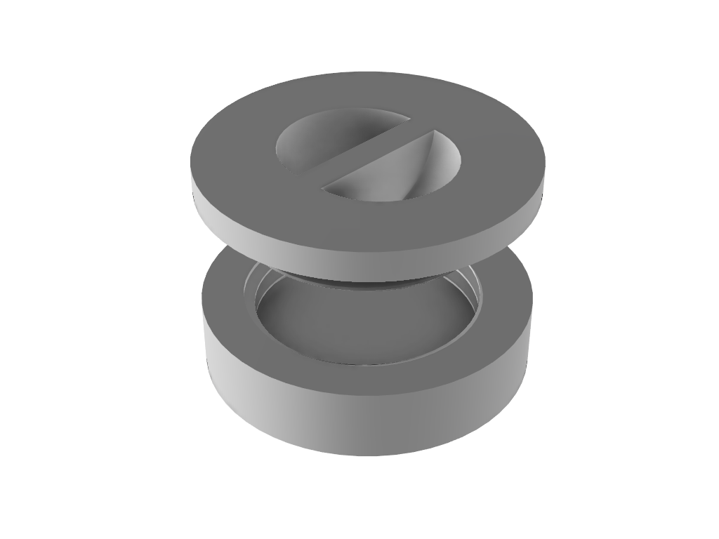 Cabinet door plug